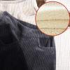 Fleece Lined Corduroy Pants for Women's Winter Warm Sweatpants Plush Sherpa Long Trousers Thick Jogger Pants Black view 4
