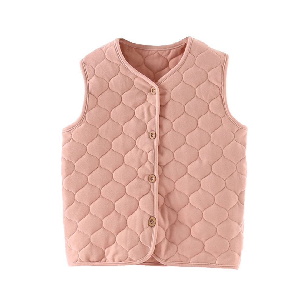 Baby Kids Boys Girls Fuzzy Vest Toddler Infant Girls Boys Warm Jacket Cotton Vest Outerwear 2-14 Years (Pink, 3-4 Years)