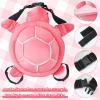 3pcs Turtle Butt Pads for Snowboarding Ski Protective Gear Set Cute Turtle 3D Hip Protectors for Skating Tortoise Cushion Padded Turtle Knee Pad for Kids Adults Skiing Roller Protection (Pink) view 3