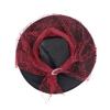 American Trends Halloween Witch Hat for Women Steeple Lace Witch Hat Party Supplies Halloween Costume Accessories Wine Red One Size view 3