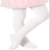Ballet Tights for Toddler Girls Transition Kids Dance Leggings for Baby Girls Footless Stockings Baby Girls Pants Uniform Clothes White 1-3T view 1