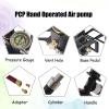 PreAsion 5800Psi High Pressure Hand Pump 30Mpa Four Stage High Pressure PCP Hand Operated Air Pump 8mm Quick Connector Air Pump for Different Bike Tire Inflation view 3