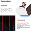 Boat Decking EVA Foam Flooring Sheet, Faux Teak Marine Mat Boat Yacht Carpet, Kayak RV Swimming Pool Non-Slip Flooring Mat, Black with Red Stripes, 6mm Wear-Resistant & Self-Adhesive Pad 95" x 35" view 3