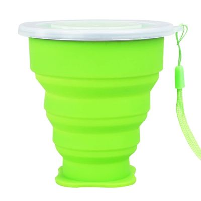 1 Pcs Collapsible Bowls, Reusable Collapsible Coffee Cup, Large Capacity Food Grade Collapsible Travel Cup, Camp Kitchen for Camping