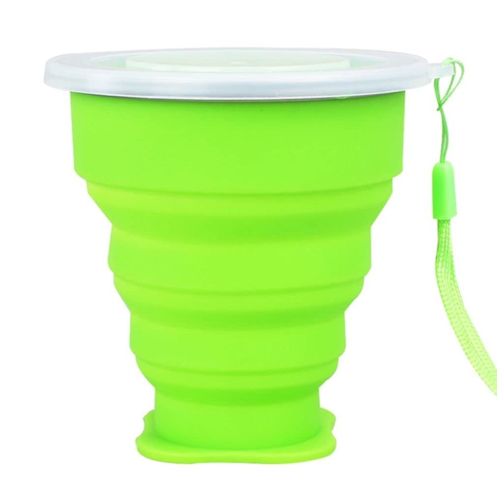 1 Pcs Collapsible Bowls, Reusable Collapsible Coffee Cup, Large Capacity Food Grade Collapsible Travel Cup, Camp Kitchen for Camping