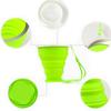1 Pcs Collapsible Bowls, Reusable Collapsible Coffee Cup, Large Capacity Food Grade Collapsible Travel Cup, Camp Kitchen for Camping view 4