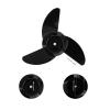 9.6in 3-Blade Marine Propeller Kit Plastic Outboard Propeller Boat Engine Propeller Electric Thruster Trolling Motor Parts for 50lb/60lb/68lb/88lb Outboard,for 12V/24V Motor view 2