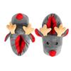 Ibluelover Christmas Deer Fuzzy Slippers Warm Furry Elk Slippers House Shoes Memory Foam Floor Slipper Boots Cute Cotton Plush Slippers view 3