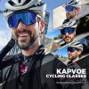 KAPVOE Polarized Cycling Glasses Sports Sunglasses, UV400 Running Fishing Baseball Glasses for Men Women K62 view 2