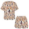 Artsadd Custom Short Pajamas Set With Photo, Women Personalized Lounge Set, Funny Face Printed Sleepwear, Soft Tracksuit Gift(Multiple Faces 03,4XL) view 4