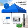 COOS BAY 5x5 Pop up Canopy Tent, Portable Lightweight Sun Shelter with Carry Bag, Outdoor Shade for Beach, Sports, Hiking, Patio, Lawn, and Events, Blue view 4