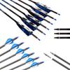 600-Spine Arrow 29-Inch Arrow Target Practice Arrow Hunting Arrow Carbon Arrows Compound Bow Recurve Bow Adult Youth Archery Indoor Outdoor Shooting Bullet Field Tip 12pc Mixed Pack view 1