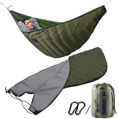 Under Quilts for Hammocks, HIKERBRO Ultralight Hammock Underquilt, Double Size Underquilt for Hammock Camping, Backpacking
