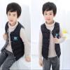 Baby Kids Boys Girls Fuzzy Vest Child Kids Toddler Baby Boys Girls Cute Cartoon Hooded uffer Vest (Black, 2-3 Years) view 2