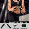 QPARVERS Cable Attachments for Gym lat pulldown attachments cable machine accessories, Straight Pull Down Bar, V-Shaped Press Down Bar, Tricep Rope, Row Handle view 3