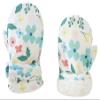 Urban Virgin Baby Gloves Mittens Toddler Kids Winter Mittens Lined Fleece Warm Waterproof Ski Snow Gloves For Boys Girls White Flower 6-24 Months view 1