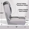 Leader Accessories A Pair of Elite Low/High Back Folding Fishing Boat Seat (2 Seats) (Charcoal/Gray) view 3
