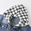 Toddler Denim Jacket Hooded Jean Jacket Girls Jean Jacket Boys' Outerwear Jackets & Coats Little Boys Girls Hooded Zipper Denim Coats Kids Jeans Jacket Outerwear Tops White Plaid Blue 6-12 Months view 3