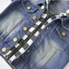 Toddler Denim Jacket Hooded Jean Jacket Girls Jean Jacket Boys' Outerwear Jackets & Coats Little Boys Girls Hooded Zipper Denim Coats Kids Jeans Jacket Outerwear Tops White Plaid Blue 6-12 Months view 4
