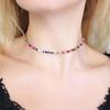 Aularso Boho Beaded Choker Necklace Colorful Short Necklaces Chain Seed Bead Necklace Summer Necklaces Jewelry for Women (Colorful bead-1) view 2
