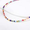 Aularso Boho Beaded Choker Necklace Colorful Short Necklaces Chain Seed Bead Necklace Summer Necklaces Jewelry for Women (Colorful bead-1) view 3
