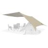 GEERTOP Portable Backpacking Tent Tarp 17 x 10 ft Large Hammock Rain Fly Tarp Shelter Camp Awning for Outdoor Travelling - No Includes Poles view 1
