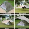 GEERTOP Portable Backpacking Tent Tarp 17 x 10 ft Large Hammock Rain Fly Tarp Shelter Camp Awning for Outdoor Travelling - No Includes Poles view 4