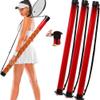 Jerify 3 Pcs Tennis Ball Tube Pickup Picker Holds 18 Balls with Shoulder Strap for Tennis Balls Pickup Collector, Carrier, Dispenser(Red) view 1