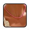 Aularso Boho Beaded Choker Necklace Colorful Short Necklaces Chain Seed Bead Necklace Summer Necklaces Jewelry for Women (Pink) view 1