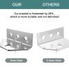 8 PCS Boat Trailer Top Angle Swivel Top Angle Bracket,Galvanized Boat Pontoon Trailer Bolster Bunk Board Adjustable Swivel Brackets view 2