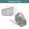8 PCS Boat Trailer Top Angle Swivel Top Angle Bracket,Galvanized Boat Pontoon Trailer Bolster Bunk Board Adjustable Swivel Brackets view 4