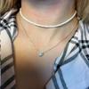 Aularso Boho Beaded Choker Necklace Colorful Short Necklaces Chain Seed Bead Necklace Summer Necklaces Jewelry for Women (White) view 3
