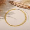 Aularso Boho Beaded Choker Necklace Colorful Short Necklaces Chain Seed Bead Necklace Summer Necklaces Jewelry for Women (Gold) view 4