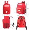 First Aid Backpack, Emergency Medical Backpack, Waterproof & Large Capacity, Empty First Aid Bag, Ideal for Home Office EMT Paramedics view 2
