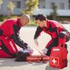 First Aid Backpack, Emergency Medical Backpack, Waterproof & Large Capacity, Empty First Aid Bag, Ideal for Home Office EMT Paramedics view 3