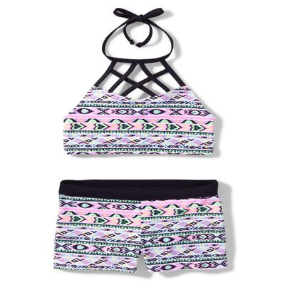 Sugar & Jade,Girls,Teen 2-piece Bikini Swimsuit (Available in Plus),White,10 Plus