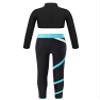 Loodgao Kids Girls 2 Piece Dance Gymnastics Outfits Long Sleeve Crop Top with Athletic Leggings Set Yoga Workout Suit Long Sleeve 10 view 2