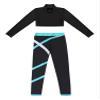 Loodgao Kids Girls 2 Piece Dance Gymnastics Outfits Long Sleeve Crop Top with Athletic Leggings Set Yoga Workout Suit Long Sleeve 10 view 3