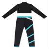 Loodgao Kids Girls 2 Piece Dance Gymnastics Outfits Long Sleeve Crop Top with Athletic Leggings Set Yoga Workout Suit Long Sleeve 10 view 4