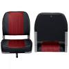 Leader Accessories A Pair of Low Back Folding Fishing Boat Seat (2 Seats) (Black/Red) view 2