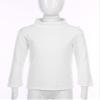 Loodgao Kids Boys Girls Thermal Underwear Turtleneck T-Shirts Long Sleeve Base Layer Tops White 7-8 view 3