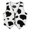 Moggemol Boys Girls Cowboy Cowgirl Wild Western Party Waistcoat Flannel Open-Front Cardigan Vest Tops Black 2 Years view 1