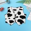 Moggemol Boys Girls Cowboy Cowgirl Wild Western Party Waistcoat Flannel Open-Front Cardigan Vest Tops Black 2 Years view 3