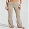 Willit Women's Fleece Lined Pants Yoga Bootcut Thermal Winter Pants High Waisted Flare Leggings Water Resistant Khaki M view 4