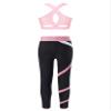 Hansber Kids Girls Gymnastics Crop Top with Leggings Set 2 Piece Dance Sports Outfits Gym Yoga Running Activewear Pink 12 view 2