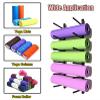 BIBOYA Yoga Mat Holder Yoga Mat Holder Wall Mount 6-Slot, Save Space Exercise Mat Organizer for Foam Roller/Brick/Crash Mat/Sports Sweat Towel, Custom Width view 3