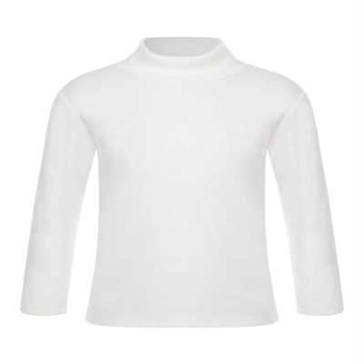 Loodgao Kids Boys Girls Thermal Underwear Turtleneck T-Shirts Long Sleeve Base Layer Tops White 11-12