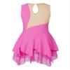 Jhaoyu Girls Figure Skating Dress Sleeveless Sequin Mesh Spliced Ballet Dance Stage Performance Competition Costume Rose Pink A 12 Years view 2