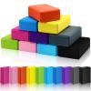 10 Pcs Foam EVA Yoga Blocks Lightweight Non Slip Supportive Yoga Bricks for Pilates Stretching and Meditation, Women Men Yogi Beginners(120g,Mixed Colors) view 1