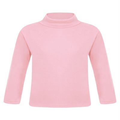 Loodgao Kids Boys Girls Thermal Underwear Turtleneck T-Shirts Long Sleeve Base Layer Tops Pink 9-10